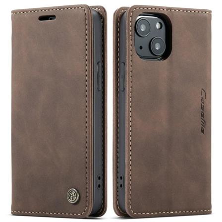 Caseme Plånboksfodral Iphone 13 - Coffee Mörkbrun