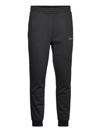 Pw - Knit Pant Collegehousut Olohousut Musta Calvin Klein Performance