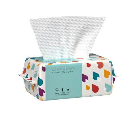 2 förpackningar med 70 stycken (totalt 140 stycken) ansiktstvättlappar av ren bomull, mjuka återanvändbara sminkborttagningsservetter