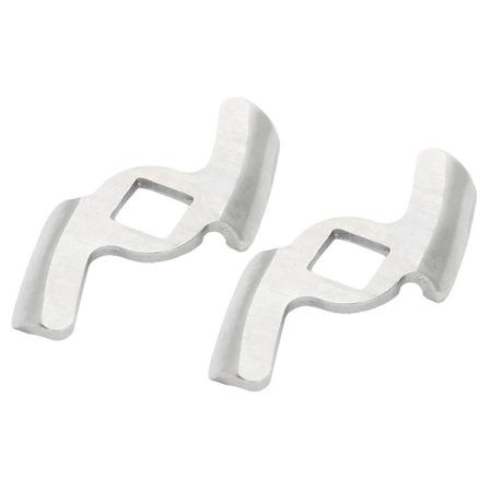 2 st Köttkvarnskniv 304 Rostfritt Stål Malningsplatta Skivtillbehör för 5#/B Typ Kvarn (8MM Fyrkantigt Hål 2-Blad)