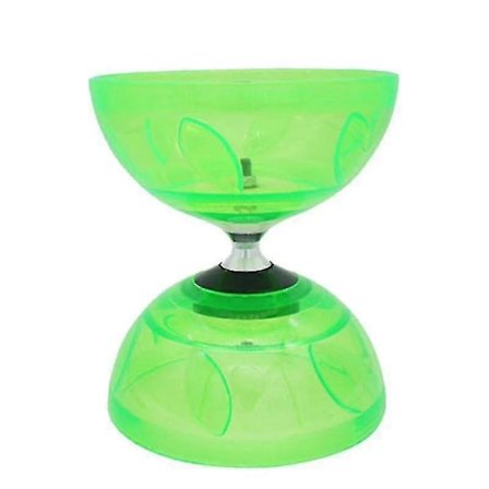 Diabolosett (4 farger, 2 størrelser) med trippel kulelagerkobling, matchende fargede fiberhåndstaver, diabolostreng og pose