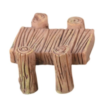 Miniatyr brostaty Miniatyr hagebrygge for skrivebord akvariumdekor brun