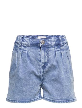 Kmgsaint Chino Pleat Shorts Yokbox Shorts Denim Shorts Blå Kids Only