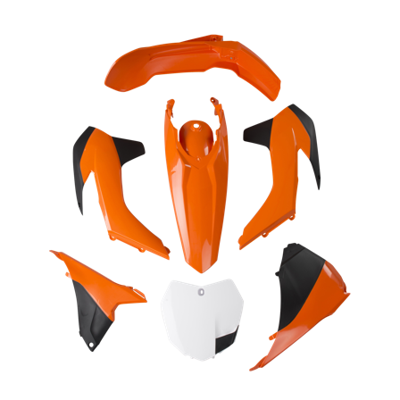 Kit Plastiche Rtech Arancio-Nero - KTM 150 SX 2013-2015