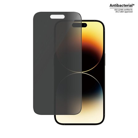 PanzerGlass Privacy Screen Protector iPhone 14 Pro | Ultra-Wide Fit w. EasyAligner