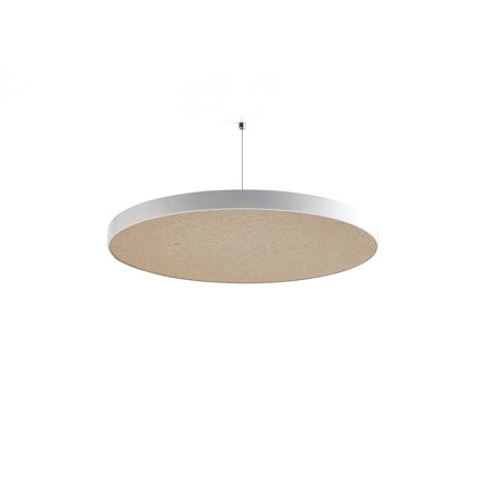 Acoustic panel GRACE, circle, Ø580x52 mm, ceiling hanging, beige