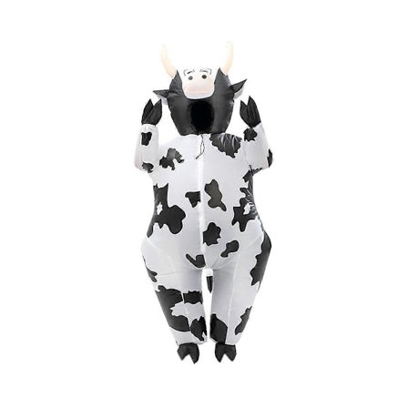 Søtt oppblåsbart ku-kostyme Oppblåsbart kostyme Performance Props Helkropps kostymer Tema F