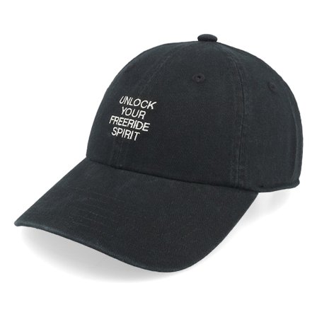 Peak Performance - Schwarz unconstructed Cap - Seasonal Artwork Black Dad Cap / Unconstructed @ Hatstore