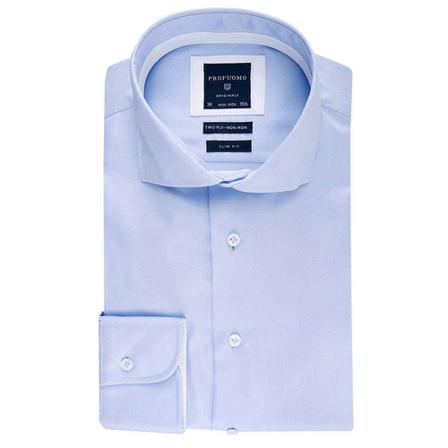 Profuomo Shirt , Blauw , Heren , Maat: 4XL