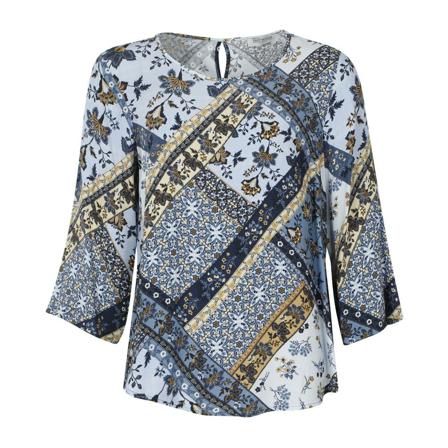 Elton Shirtmaker Roda Skjorter Blå, Dame Bluser
