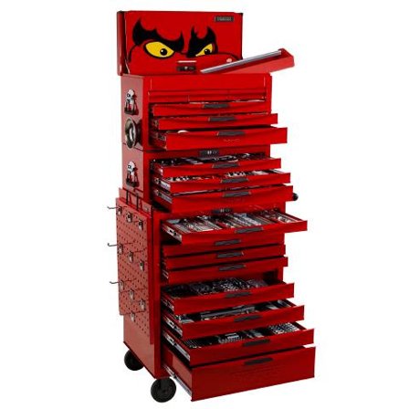Teng Tools TCMM715N Verktøyvogn med verktøysett, 715 deler, Garasjeinnredning & oppbevaring