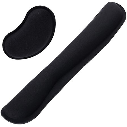 Håndleddstøtte for tastatur og gel-håndleddstøtte for mus, ergonomisk håndleddstøtte, sklisikker