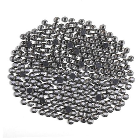 8000 Hot Fix Rhinestones, Black Diamond, SS6, 1.9-2.1mm Kompatibla med Kläder & Hantverk Black Diamond SS6 Black Diamond