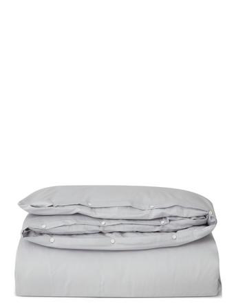 Hotel Cotton Sateen Lt Gray Duvet Cover Home Textiles Bedtextiles Duvet Covers Grå Lexington Home
