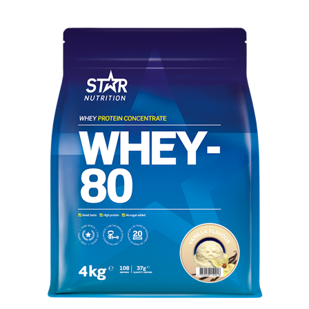 Star Nutrition Whey-80 Heraproteiini 4 kg