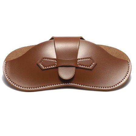 Brun - Blød PU Læder Brille Etui, Bærbar Rejse Brille Etui, Læsebrille Etui til Kvinder Mænd Børn