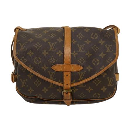Louis Vuitton Vintage, Pre-owned Saumur 30 Monogram Messenger Bag Bruin, unisex, Maat:ONE Size