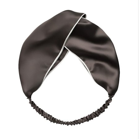 100% silkehårbånd med bred skygge