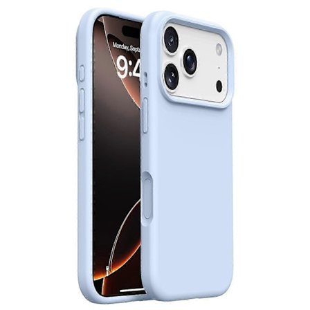 iPhone 17 Pro Max -kotelo, pehmeä mikrokuituvuori, nestemäinen silikoni + PC-kuori