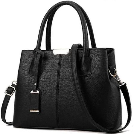 Women's Handbag Shoulder Bag for Women Fashion Retro PU Leather Handbag, Stylish, Black