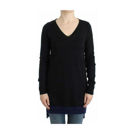 Costume National V-neck lightweight sweater Sort, Dame