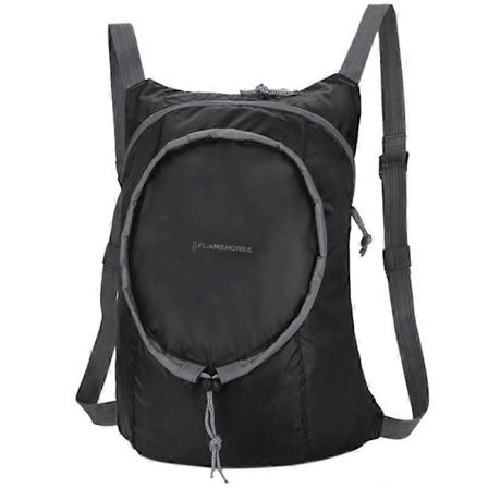 Nylon Vandtæt Rygsæk Daglig Vandring Rejse Bærbar Komfort Taske, Sort