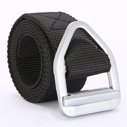 Militær taktisk stilbælte (sort), nylonbælte, nylonbælte med