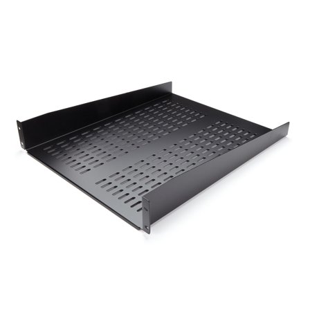 StarTech 1U Server Rack Shelf, 2U 22in Universal Fixed Vented Network Rack Shelf/Cantilever Tray for 19" AV/Data/Network Equipment Enclosure w/Cage