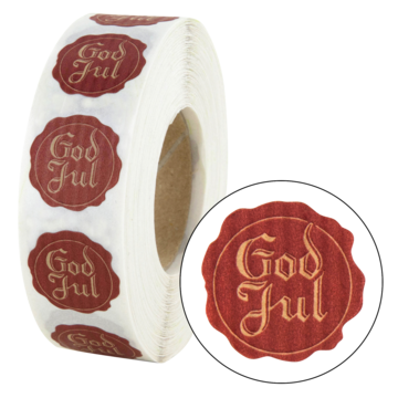 JULESEGL PÅ RULL MILJØ 25MM