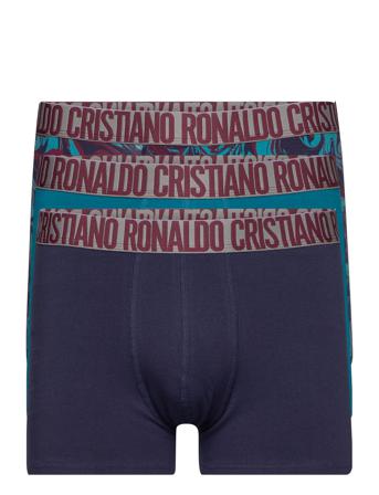 Cr7 Basic W Aop, Trunk, 3-Pack Blue CR7