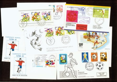 Sjældne fodboldkuverter 8 stk.