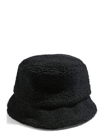 Pieces Pcsulla Teddy Bucket Hat Svart