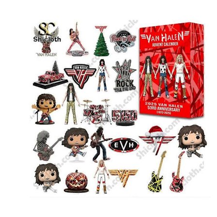 Van Halen Rock Band Joulukalenteri Yllätyslaatikko, Joulukuusenkoriste Akryyliriipus