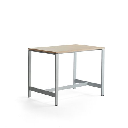 Tisch VARIOUS, 1200 x 800 x 900 mm, Eiche/Silber