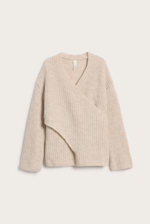 Kietaisumallinen neulepusero | Beige | Naiset | Kappahl