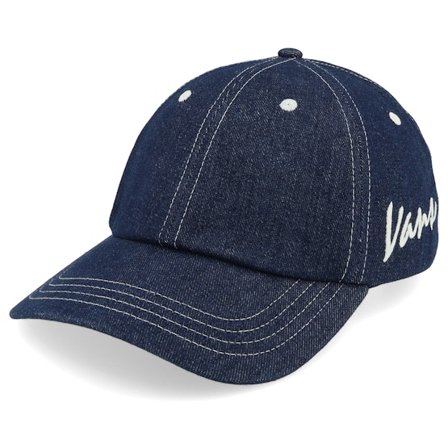 Vans - Negro unconstructed Gorra - Classic Script Curved Bill Jockey Dark Denim Dad Cap @ Hatstore