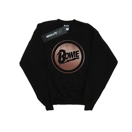 David Bowie Girls Rose Gold Circle Sweatshirt 5-6 år Svart