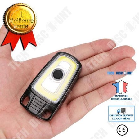 Campingficklampa - TD - Mini Eld - Uppladdningsbar - COB-ljus - Svart