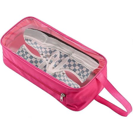 Sko Opbevaringspose, Sko Organizer til Rejser, Bærbar Rejsesko Taske, Stor Sko Pose, Opbevaringspakke Organizer med Lynlås, Rose R TKT