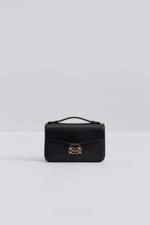 Malina - Monogram axelremväska - One Size - Black