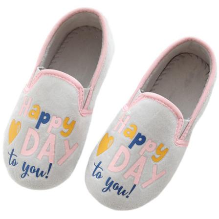 Flickor Rund Toe Varma Tofflor Anti-slip House Tofflor