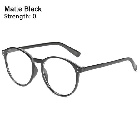 -1.0~-4.0 Myopi Glasögon MATT SVART STYRKA 0 matt black_ma