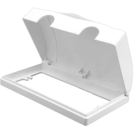 Dobbelt Stikkontaktbeskytter Vandtæt Elektrisk Stikkontaktbeskytter Ba Sikkerhedskasse Hvid 1stk