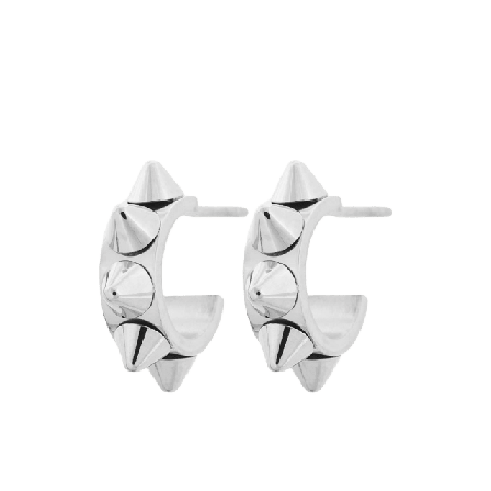 Edblad Peak Creoles Mini Steel Earring Smycken & klockor Dam Grå ONESIZE