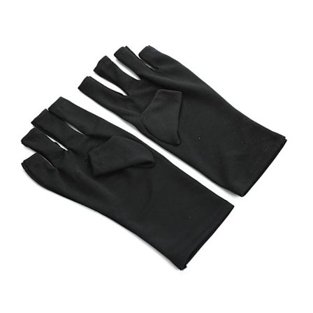 1 Par UV-skyddshandskar Anti-UV-strålningsskyddshandskar Nagelkonst Gel Anti-UV-handskar UV LED-lampa Nageltork Ljusverktyg