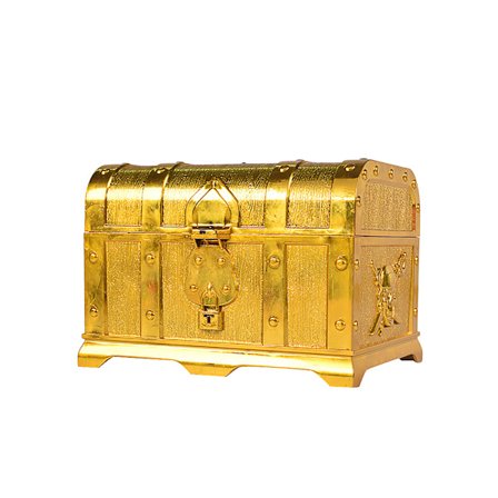 Pirat Skattkiste Plast Smykkelagring Organizer Sminke Godteri Beholder Gaveeske