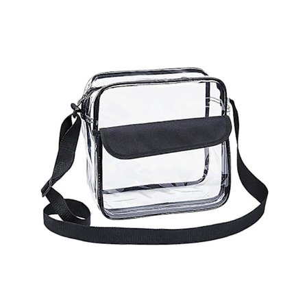 Genomskinlig Väska Crossbody, PGAStadium Godkänd Genomskinlig Tote Bag, Transparent Handväska