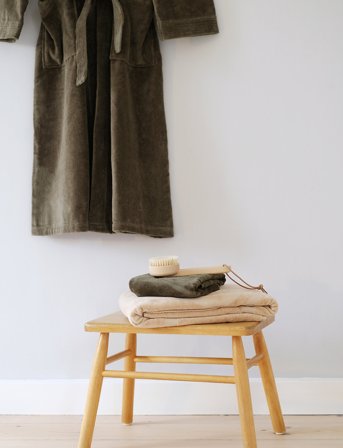 Rosemunde Organic Robe - Green - M