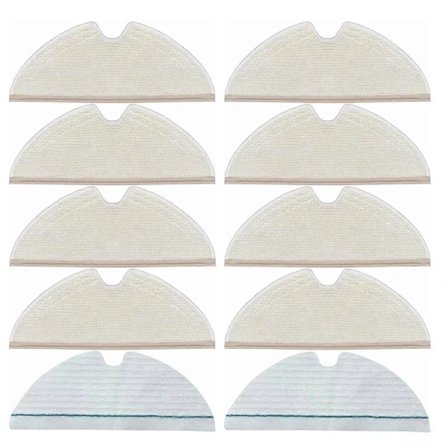 10 kpl Moppityynyjä Roborock Q5 Pro/Q8 Max/Q8 Max+/Q7/Q7+/Q7 Max/Q7 MAX+/S5/S50/S51/S55/S5 MAX Robot V -malleille