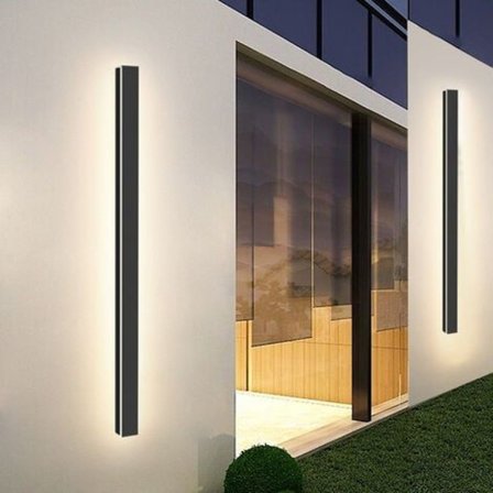 Ultratynd LED væglampe Ganglampe Indendørs væglampe Reception Udendørs 100cm 21W Varmt hvid